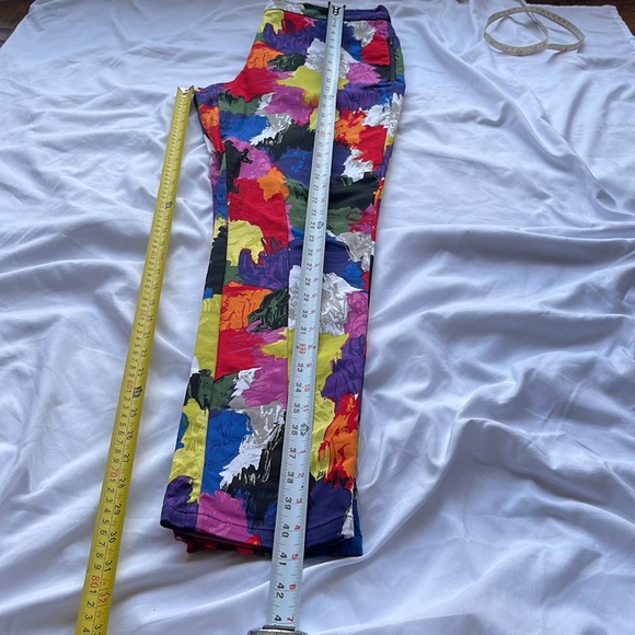 Kate Spade Saturday Abstract Colour Splatter Tapered Leg Pants Size 10 - Picture 8 of 16